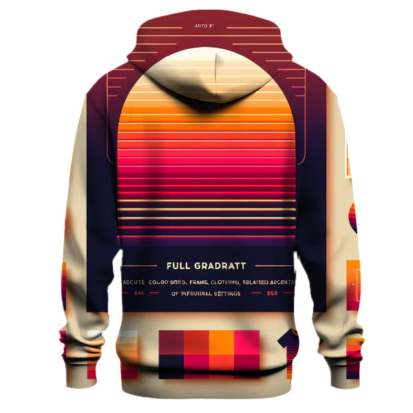 Crimson Sunrise Gradient Hoodie