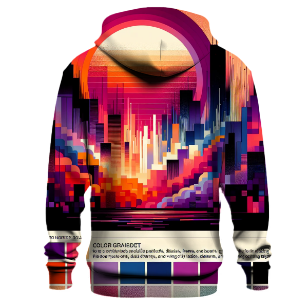 Urban Sunset Gradient Design Hoodie
