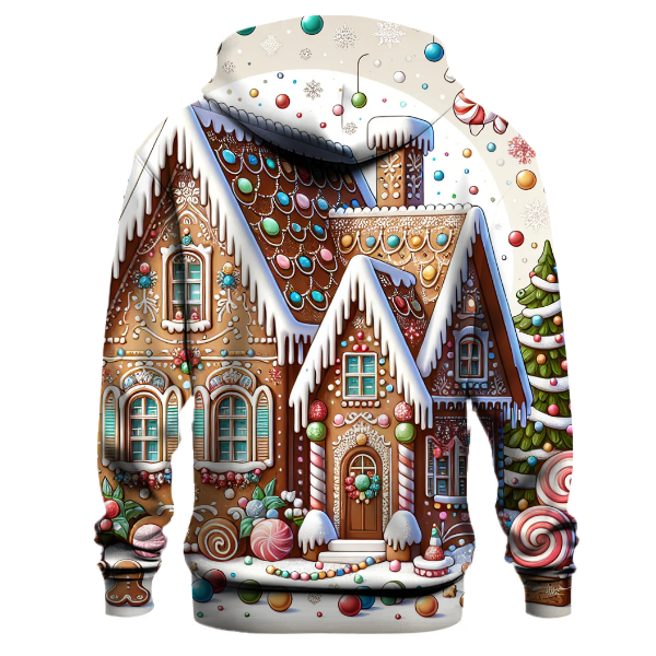 Cozy Gingerbread House Design Hoodie