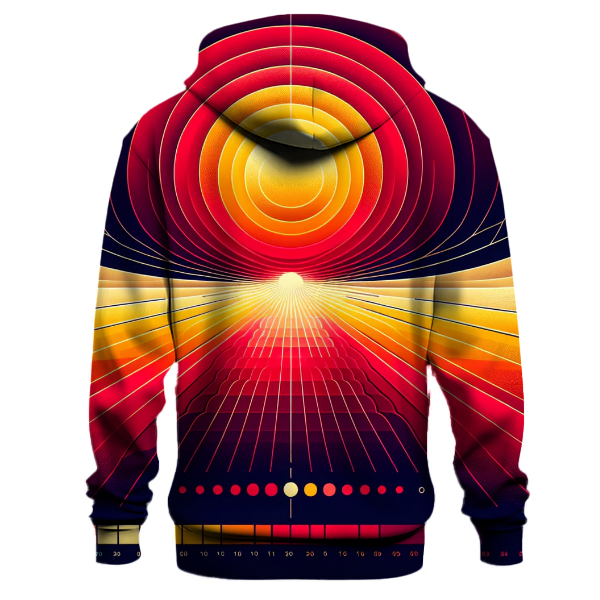 Crimson Sunrise Shift Hoodie