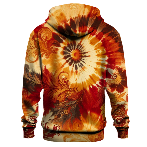 Autumn Glow Tie-dye Design Hoodie