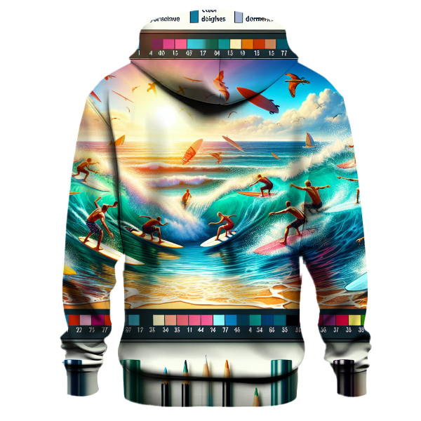 Surfing Coastal Waves Hoodie