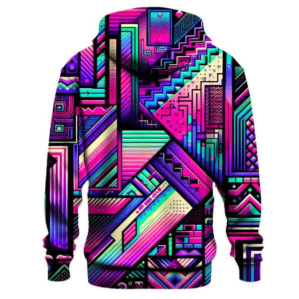 Floral Neon Bloom Hoodie