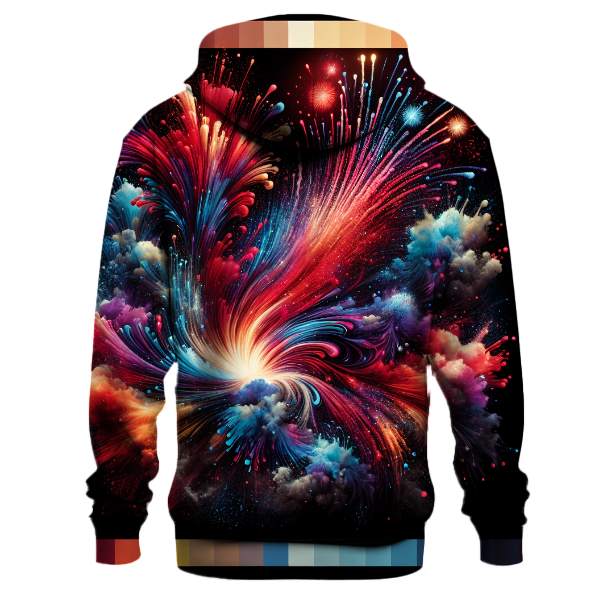Fireworks Celebration Tie-Dye Hoodie