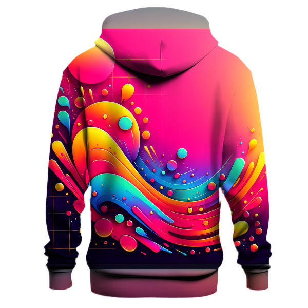 Neon Burst Gradient Hoodie