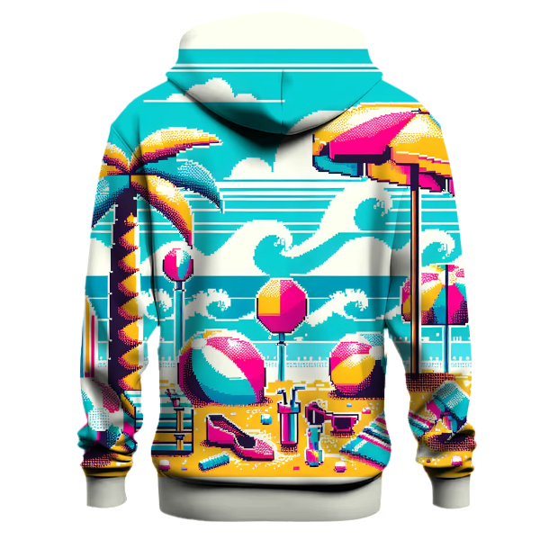 Pixel Beach Party Hoodie