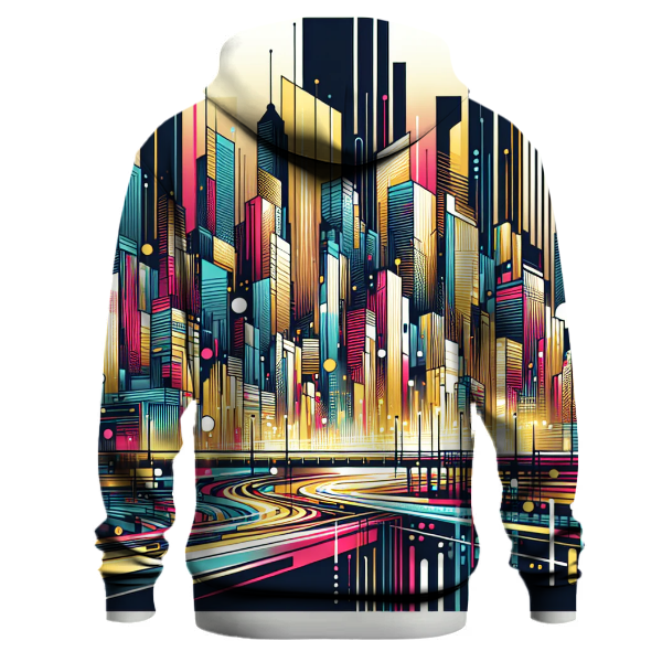 Geometric City Lights Hoodie
