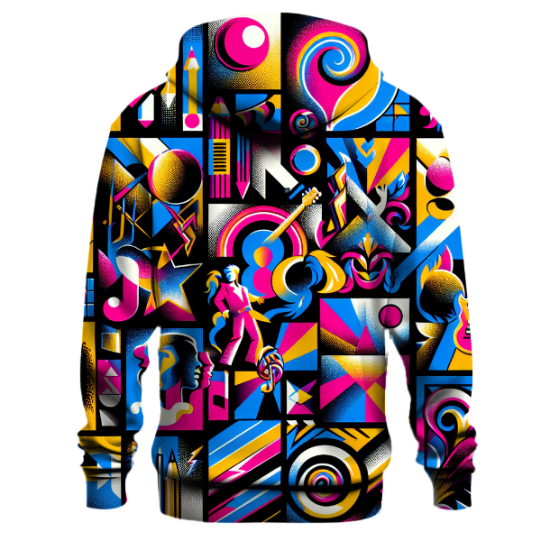Bold 80s Pop Icons Hoodie