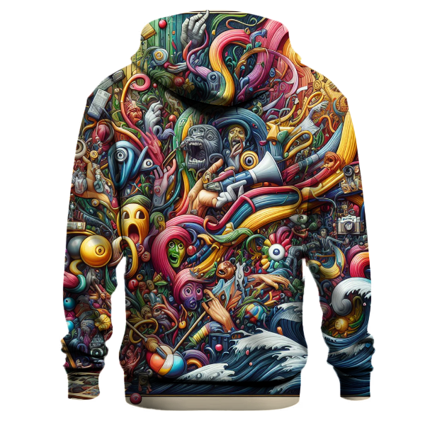 Retro Pop Art Extravaganza Hoodie