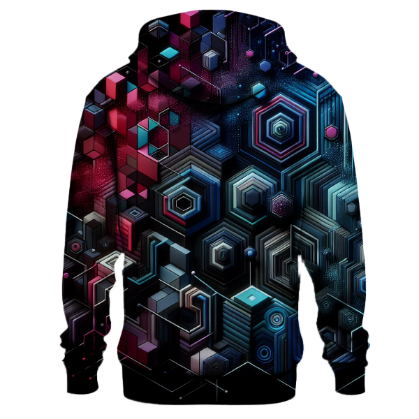 Futuristic Geometric Patterns Hoodie