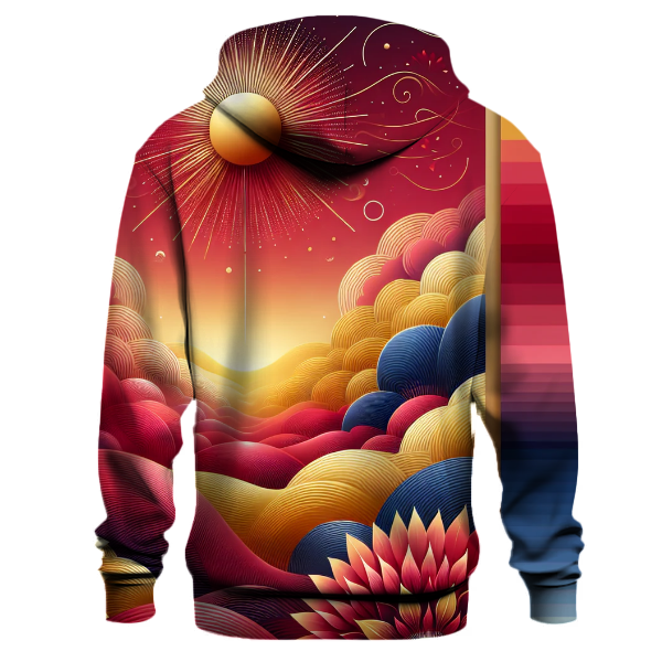 Fiery Dawn Gradient Hoodie