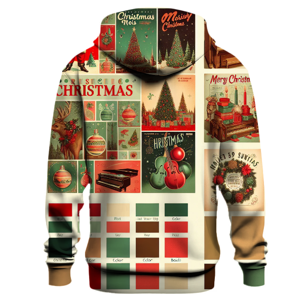 Retro Christmas Album Cover Hoodie