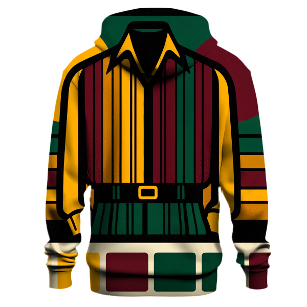 Chic 70s Style Stripes Hoodie