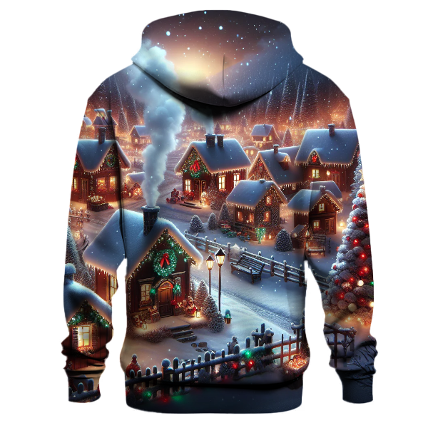 Cozy Snowy Village Hoodie
