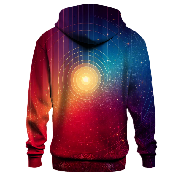 Crimson to Indigo Flow Hoodie