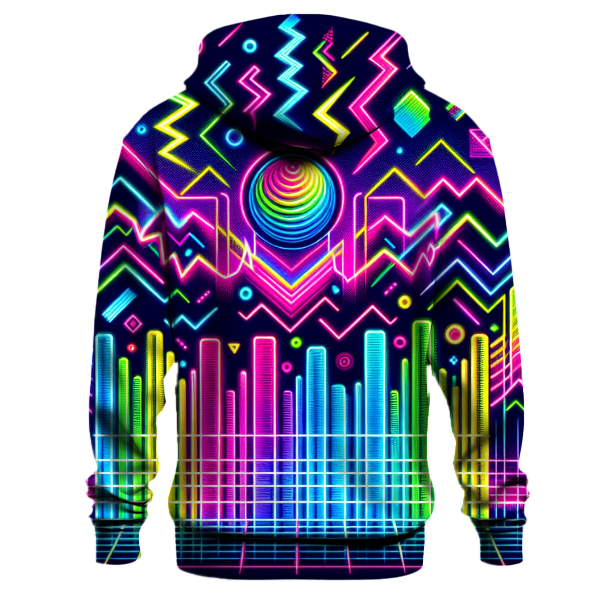 Retro Neon Spectrum Hoodie