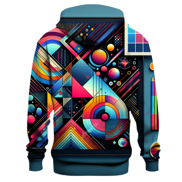 Neon Geometric Fusion Hoodie