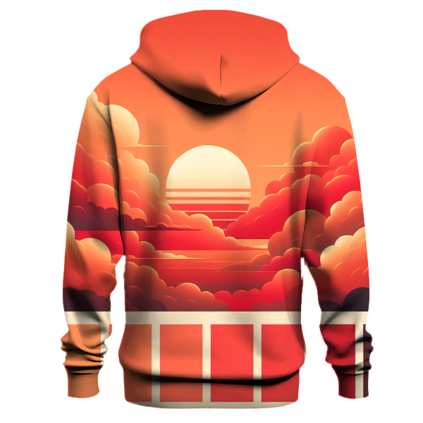 Peach Coral Sunset Hoodie