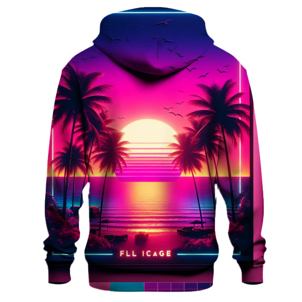 Neon Retro Miami Hoodie