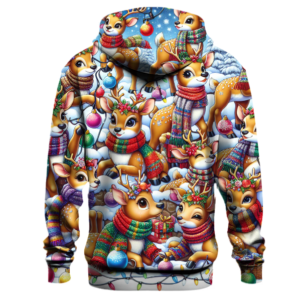 Cheerful Holiday Reindeer Hoodie