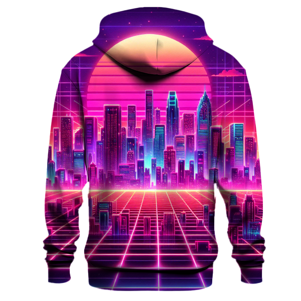 Electric Synthwave City Hoodie