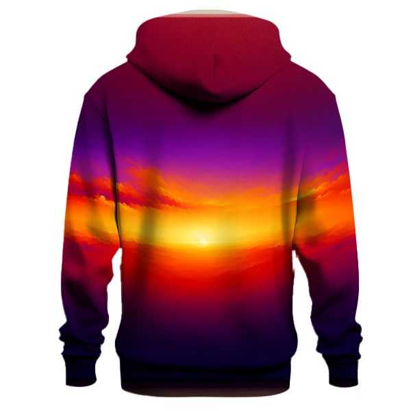 Vibrant Sunset Gradient Design Hoodie