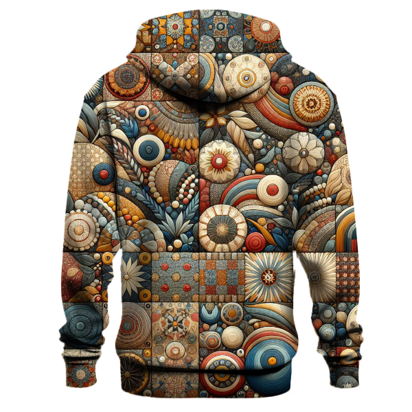 Funky Floral Patchwork Hoodie