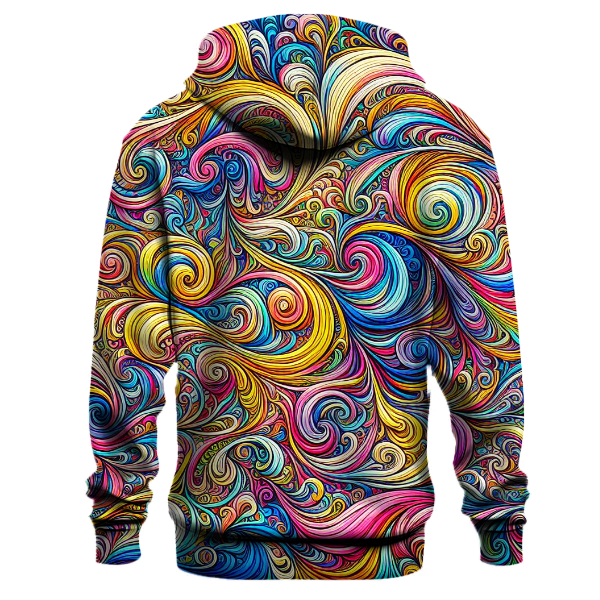 Retro Spectrum Swirls Hoodie