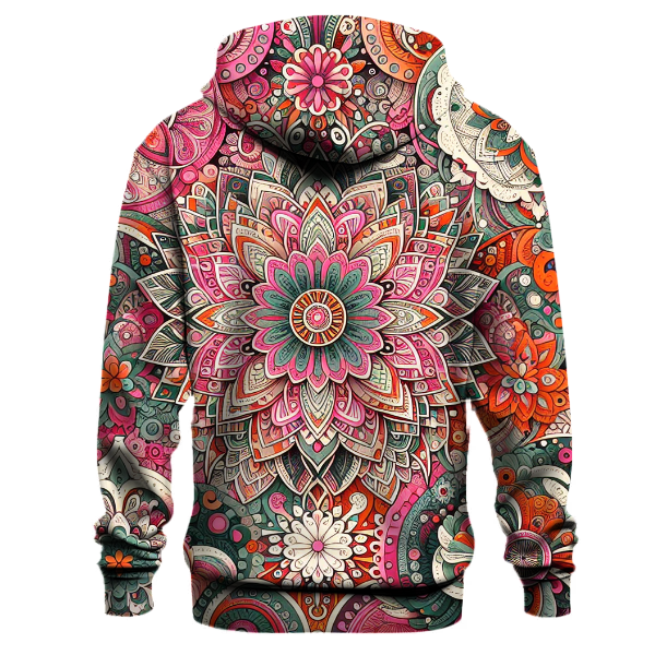 Groovy Floral Patchwork Hoodie