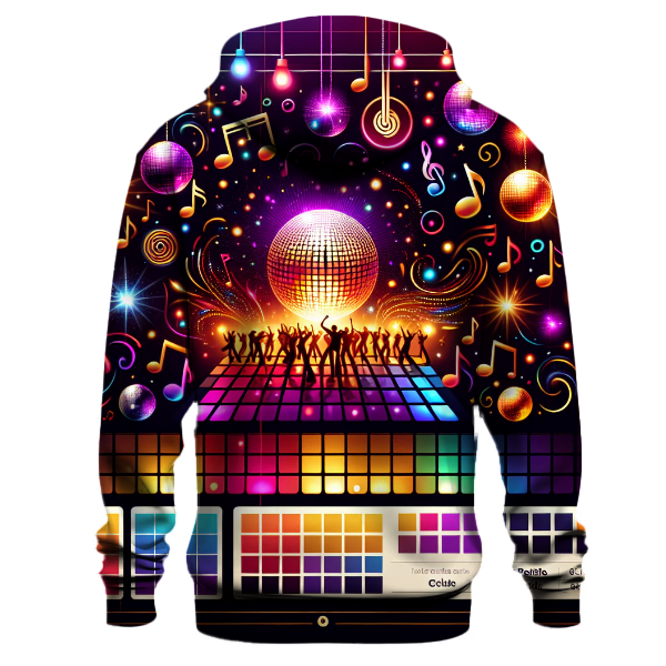 Disco Lights & Music Notes Hoodie