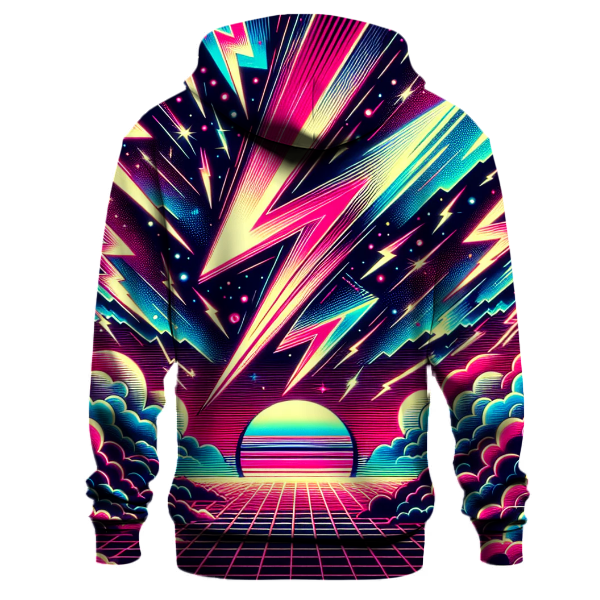 Retro Electric Sky Design Hoodie
