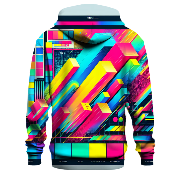 Neon Color Block Hoodie