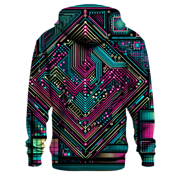 Digital Retro Circuitry Hoodie