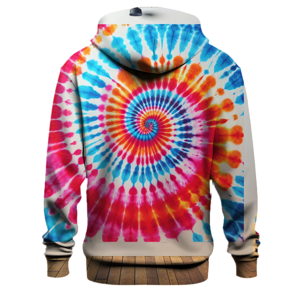 Colorful Tie-Dye Spirals Hoodie