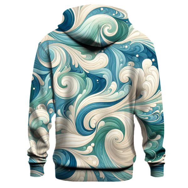 Azure Ocean Whirl Hoodie