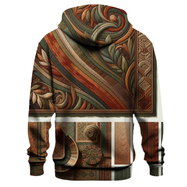 Earthy Tones and Textures Hoodie