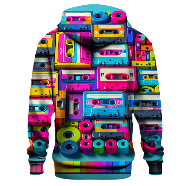 Playful 80s Cassettes Hoodie