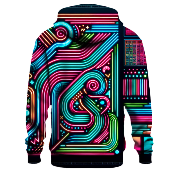 Neon Groove Vibes Hoodie