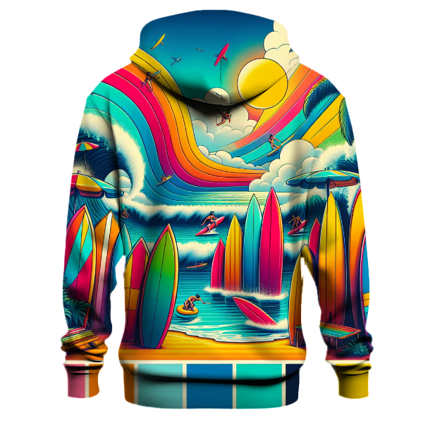 Colorful Surf Culture Hoodie
