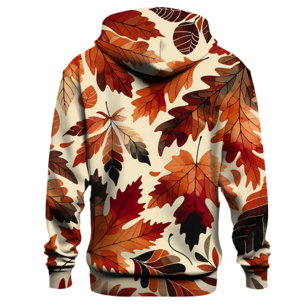 Earthy Autumn Leaves Hoodie