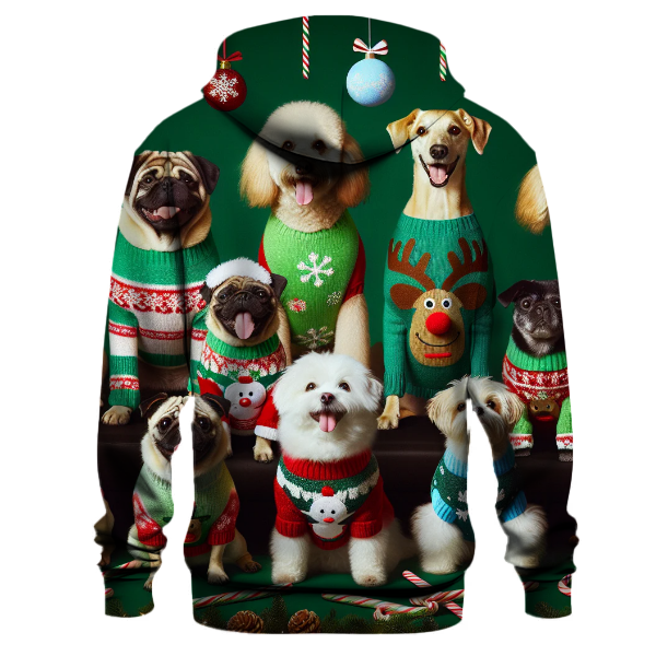 Christmas Sweater Dogs Hoodie