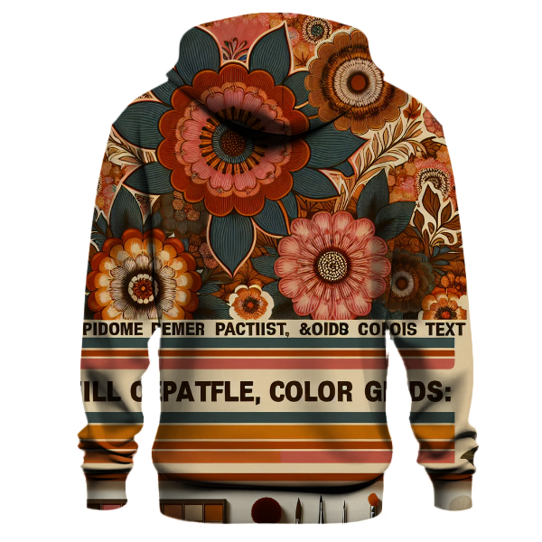 Chic Vintage Flower Hoodie