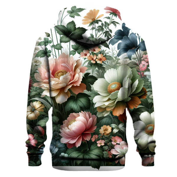 Serene Floral Harmony Hoodie