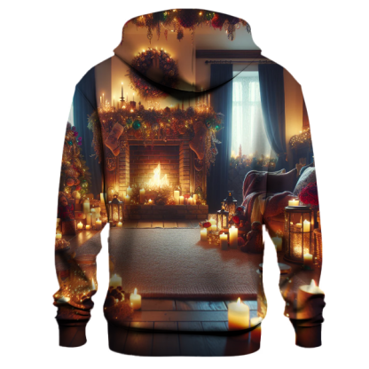 Festive Fireplace Gatherings Hoodie
