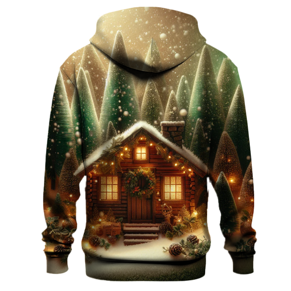 Cozy Christmas Cabin Retreat Hoodie