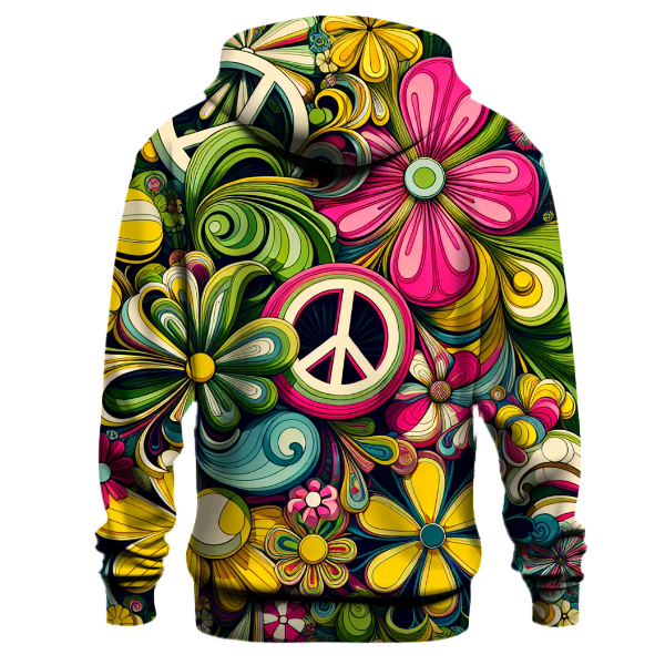 Flower Child Peace Design Hoodie