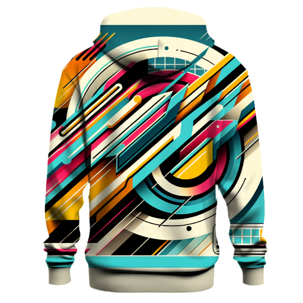 Retro Futuristic Design Hoodie