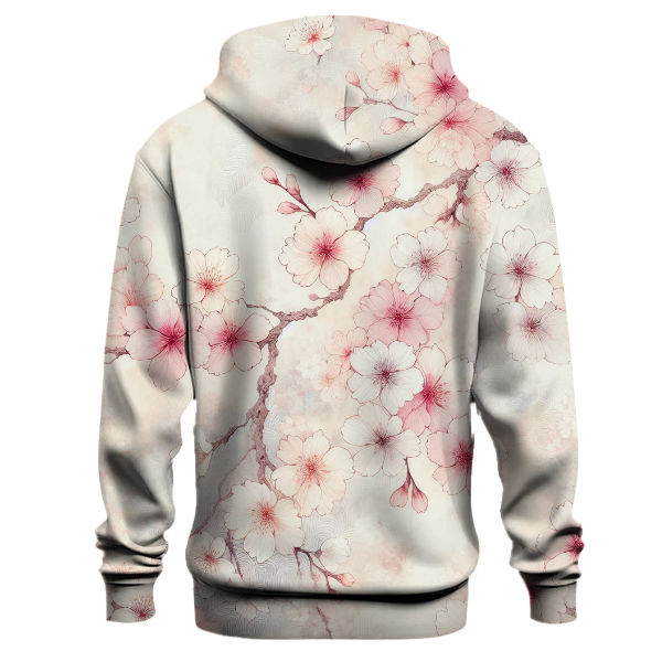 Cherry Blossom Bliss Tie-dye Design Hoodie