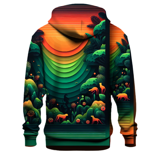 Fiery Jungle Adventure Hoodie