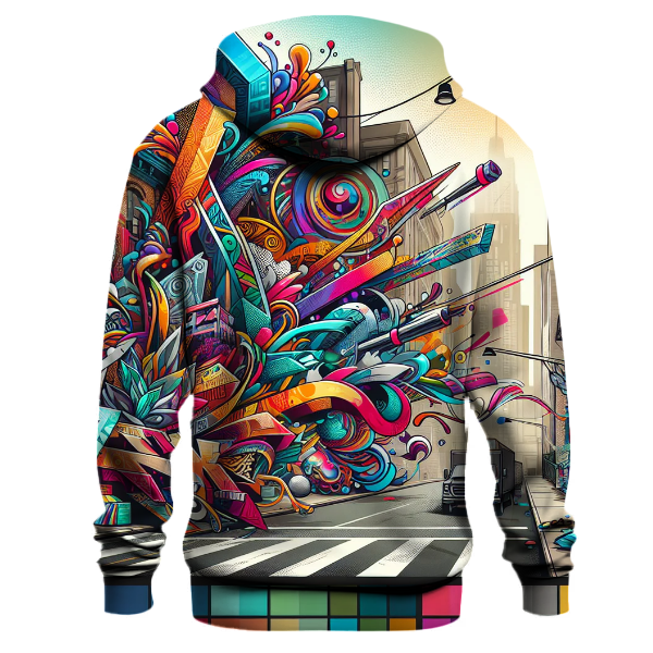 Bold Urban Graffiti Art Hoodie